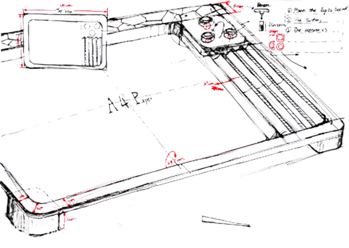 Final design sketch for Doodle Adventure