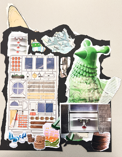 Playful Collage drawing